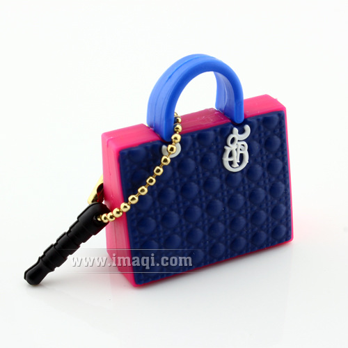 Dior迪奥拼色戴妃包 防尘塞