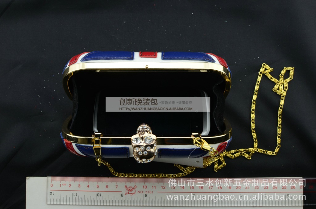 生產銷售 時尚經典PU晚裝包 歐美范硬盒包