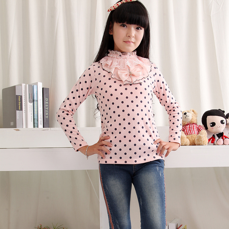 女童大童中童韩版打底衫<em>少女装长袖</em>T恤13岁秋