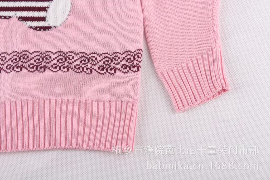 【儿童<em>毛衣</em>批发 卡通小<em>熊猫图案针织</em>衫 长袖加