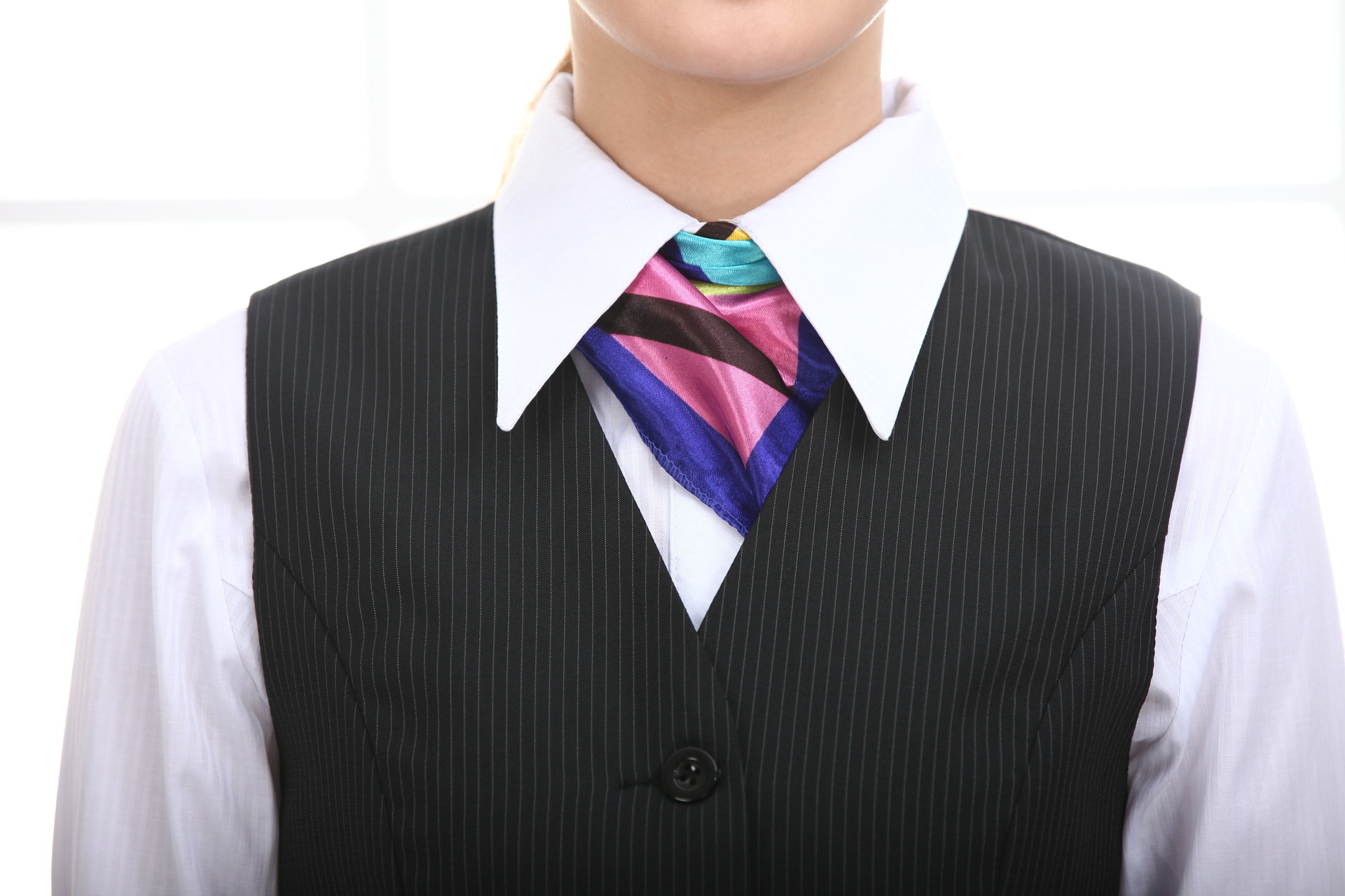 作服职业装成套<em>西服</em>学院风中年<em>女士西装马甲</em>套