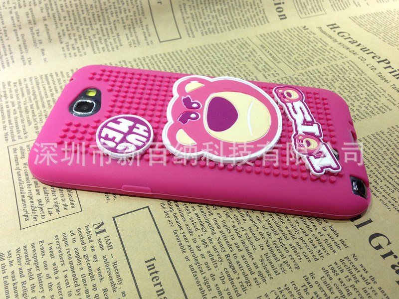 【厂家供应】三星N7100外壳 清新拼图可爱动