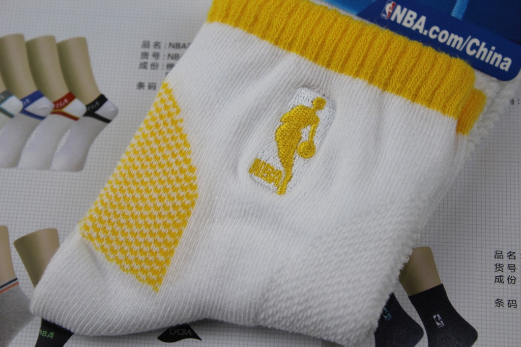 成人袜-梦娜NBA<em>女士运动袜</em>B122 纯白色精梳棉