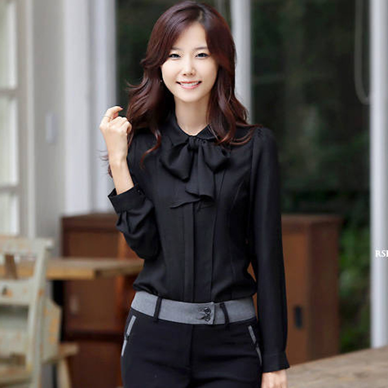 2013春装新款 韩版<em>淑女</em>气质修身系带<em>衬衣衬衫</em>