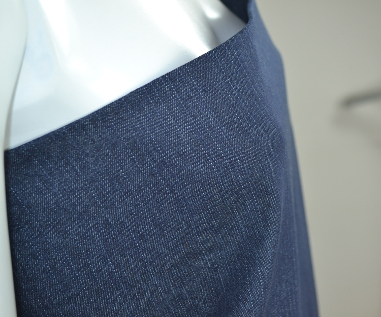 涤棉牛仔布10盎司斜纹牛仔布无弹力男裤童装面料规格(10+8)*10