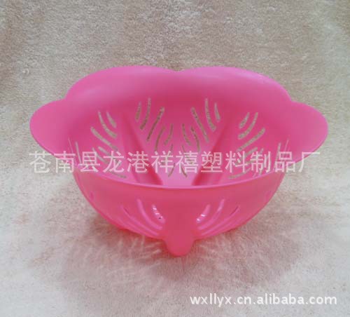 【果蔬直销:金属淘米蓝水果滴水器塑料篮指环厂家塑料扣图片