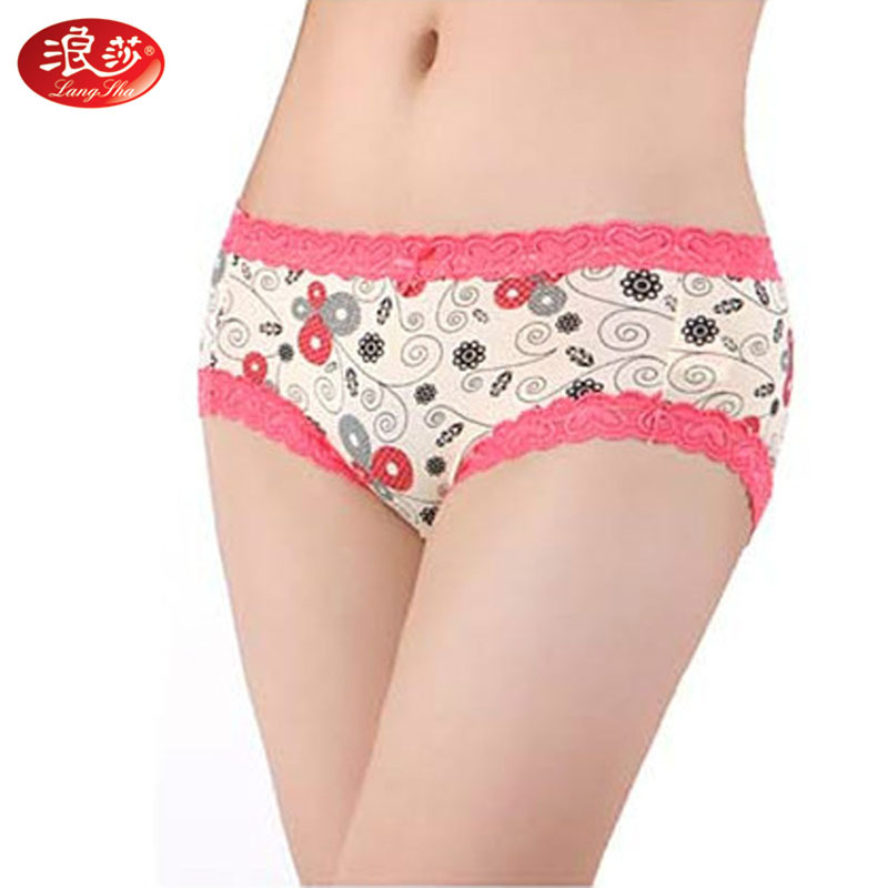 浪莎內褲 女士木纖維時尚印花內褲 女士三角褲 正品批發 L6730-1工廠,批發,進口,代購