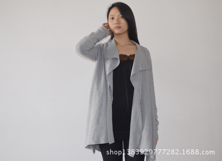 直销百搭时尚 <em>中年女士</em>披肩 <em>针织衫 开衫</em> 宽松 
