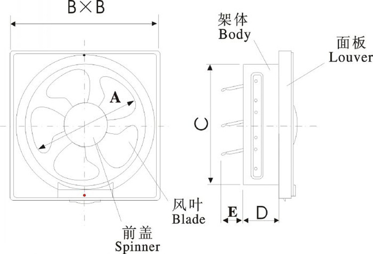 批发 正野排气扇 厨房卫生间墙壁抽风机8寸全塑超静换气扇apb20a2