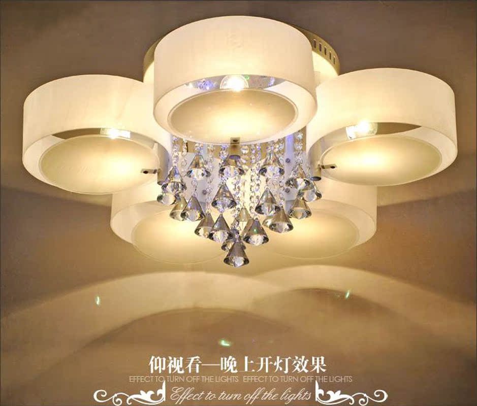 厂家直销led吸顶灯 水晶吊坠led吸顶灯 亚克力
