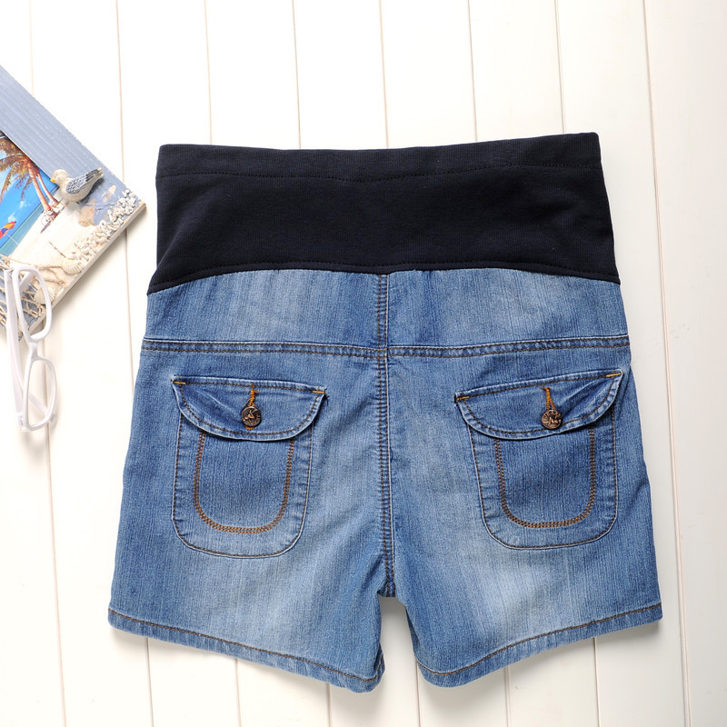 YZ084<em>孕妇</em>牛仔<em>托腹短裤</em> <em>孕妇夏</em>裤 休闲<em>短裤</em> 韩