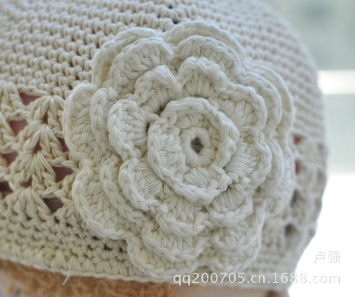 【13韩版秋冬儿童棉线帽宝宝婴儿毛线套头帽