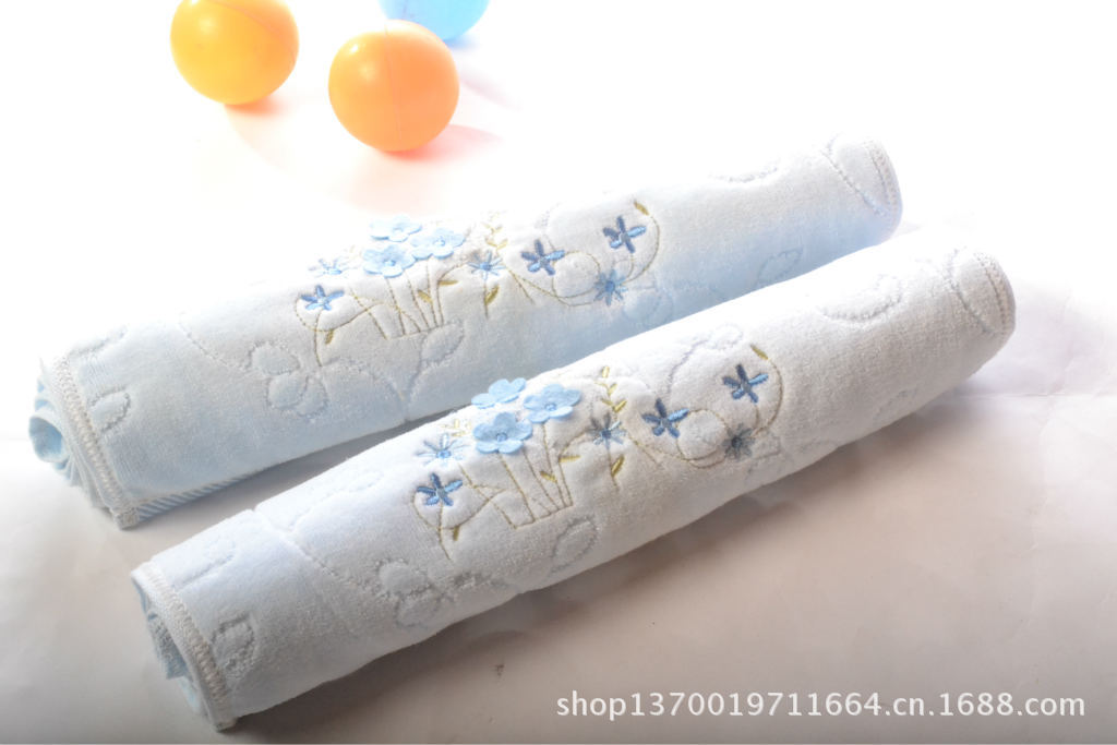 纯棉割绒绣花毛巾 批发毛巾