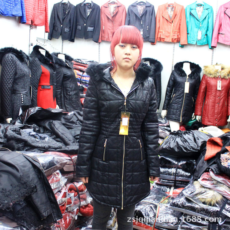 2013新款<em>秋冬女士</em>加棉PU皮衣 女装时尚<em>外套 </em>