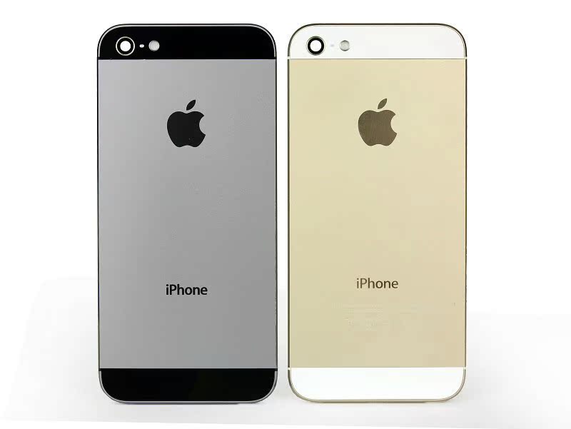 【新款苹果iphone5后盖 五代镀金 磨砂 金属后