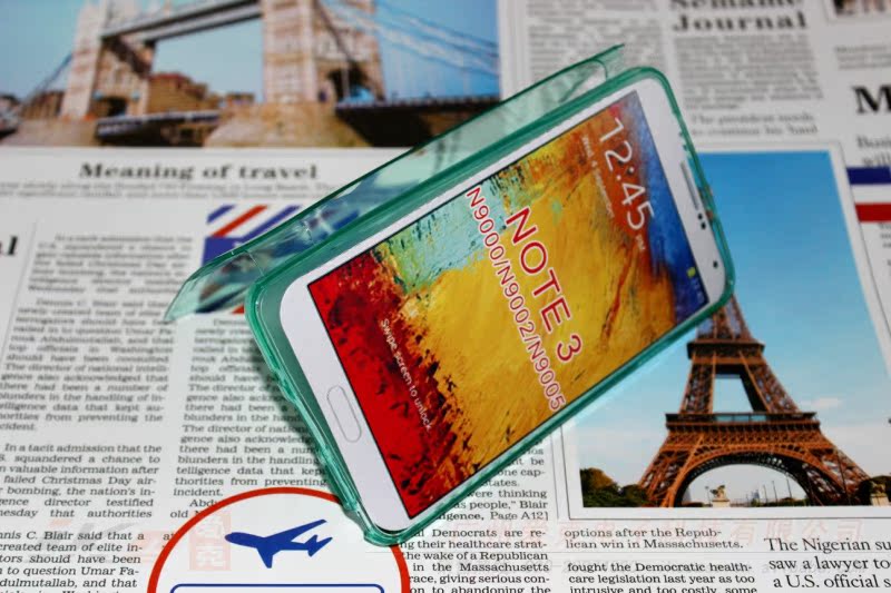 Note 3 透明翻盖 18