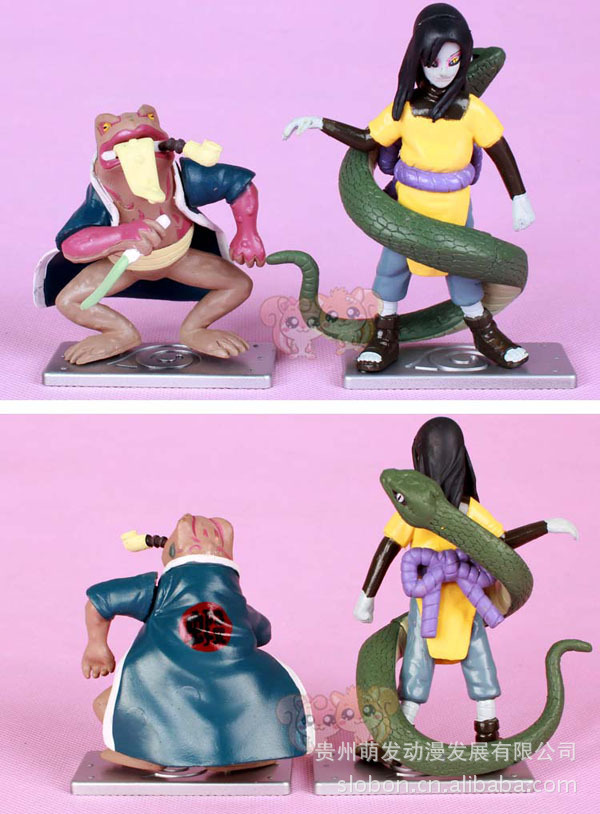 【新款批发!火影忍者全套6款公仔  鸣人大蛇丸 