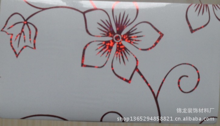 【晶钢门专用贴膜:牵牛花】