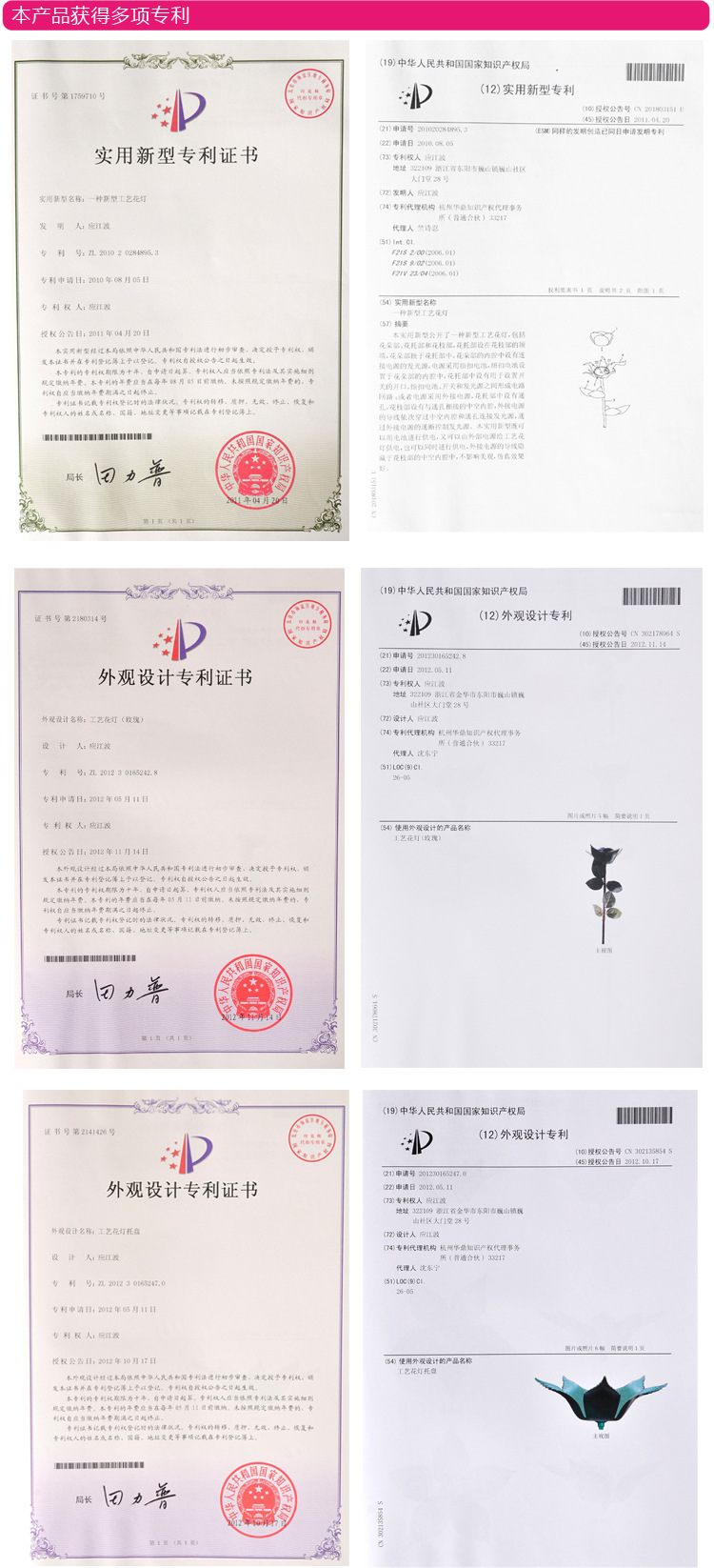梦幻玫瑰花灯-5（请按顺序排列）