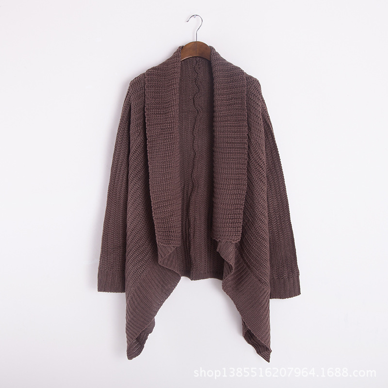 批发采购女式毛衣-外贸大披肩<em>开衫女款</em>欧洲站