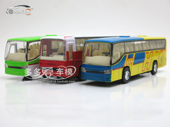 蒂雅多 旅游巴士 客车 公交 合金汽车模型 声光回力 玩具