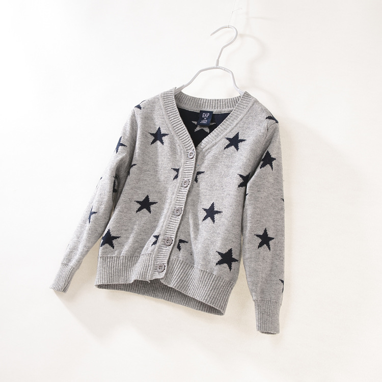 星图案提花加厚儿童<em>毛衣</em> <em>毛衣批发厂家直销</em> 图