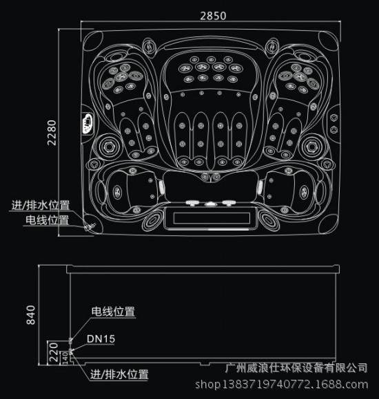 H414 水力按摩浴缸25