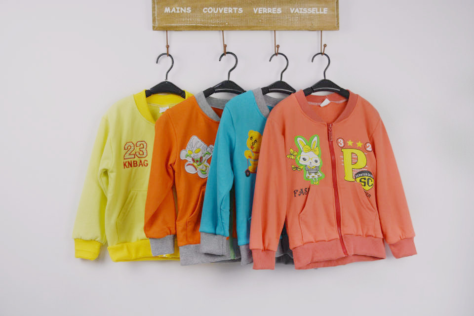 秋季新品童装<em>批发</em> 男女童圆领<em>拉链卫衣</em> 中童开