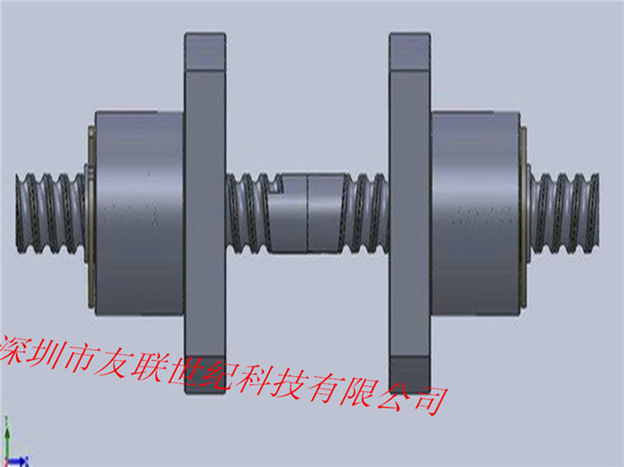 精密双向左右旋 正反牙 一体滚珠丝杠:通过单轴即可进行左右开闭,定心