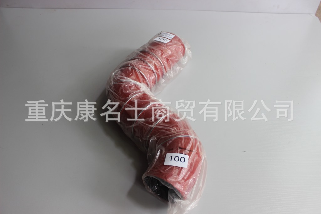 硫化硅胶管KMRG-1051++499-陕汽胶管DZ93259535601弯-内径100X定做硅胶管,红色钢丝8凸缘8Z字内径100XL600XL510XH310XH330-2