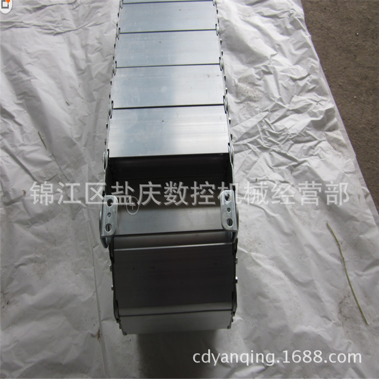 供应成都  宜宾  重庆  自贡桥式钢铝拖链，坦克式穿线 塑料拖链