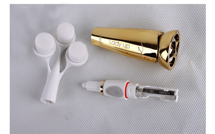 批发采购美容仪器-洗脸刷韩国正品ladyup三头