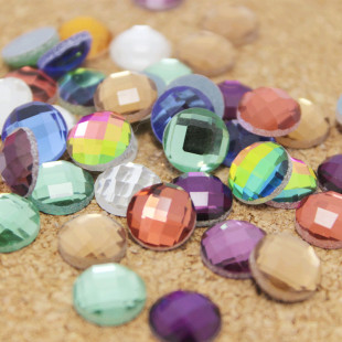 批发采购饰品配件-10MM平底半圆水钻 手机壳美容DIY按键贴必备配件 水晶批发