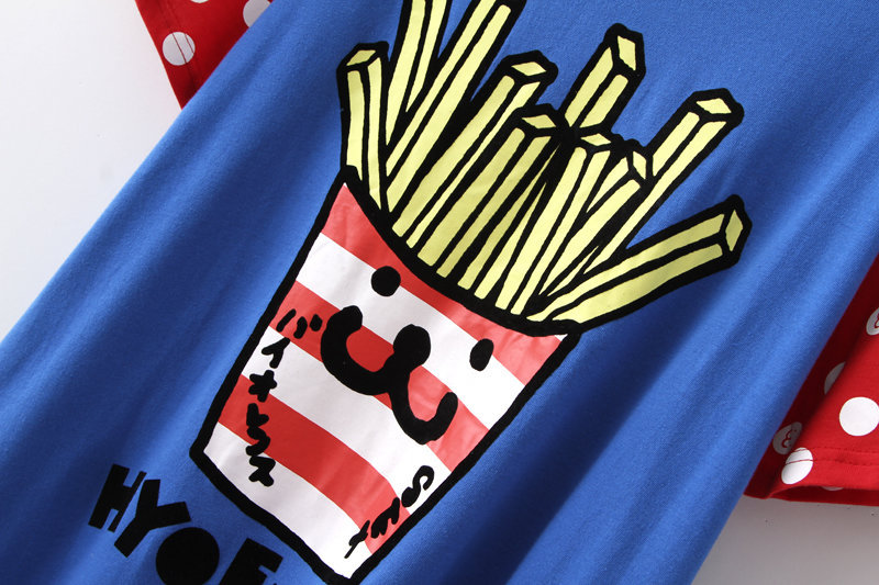 批发采购女式T恤-外贸原单韩版麦当劳薯条可爱