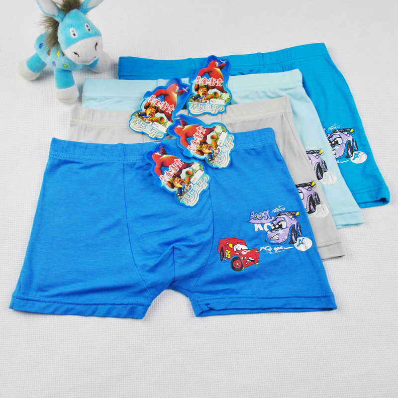 厂家儿童内裤批发 莫代尔男童平角内裤批发 正