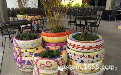 装点美好生活--旧轮胎的废物利用