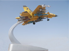 找相似款-歼15单座黄皮高仿真飞机模型 军事仿