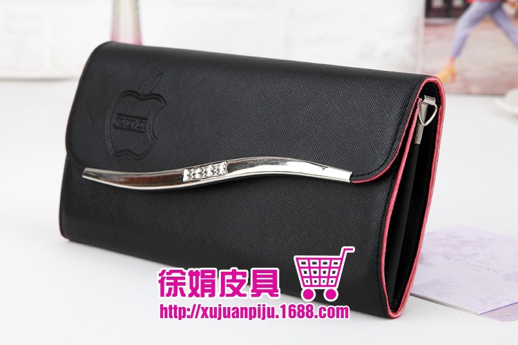 彩邊S型不加寬 女式長款手拿包單肩斜跨錢包9