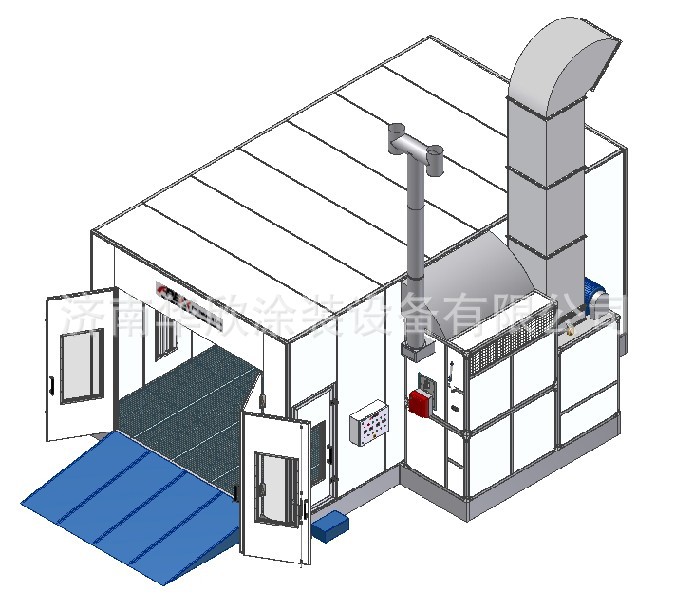 汽车烤漆房示意图 (2)