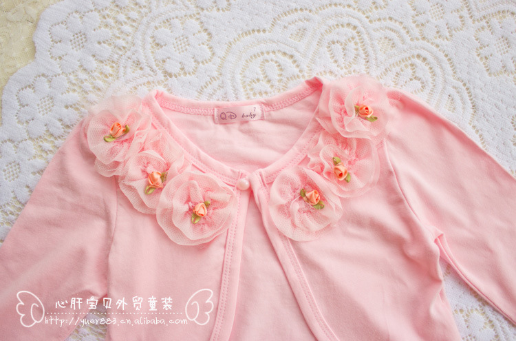 童<em>外套</em>-纯棉空调衫 <em>女童簿</em>款开衫<em>外套</em> 儿童防晒