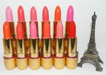 批發法國巴黎適色3D膠原保濕滋潤唇膏口紅橘色復古大紅 裸色粉色