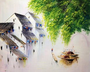 江南水乡风景画