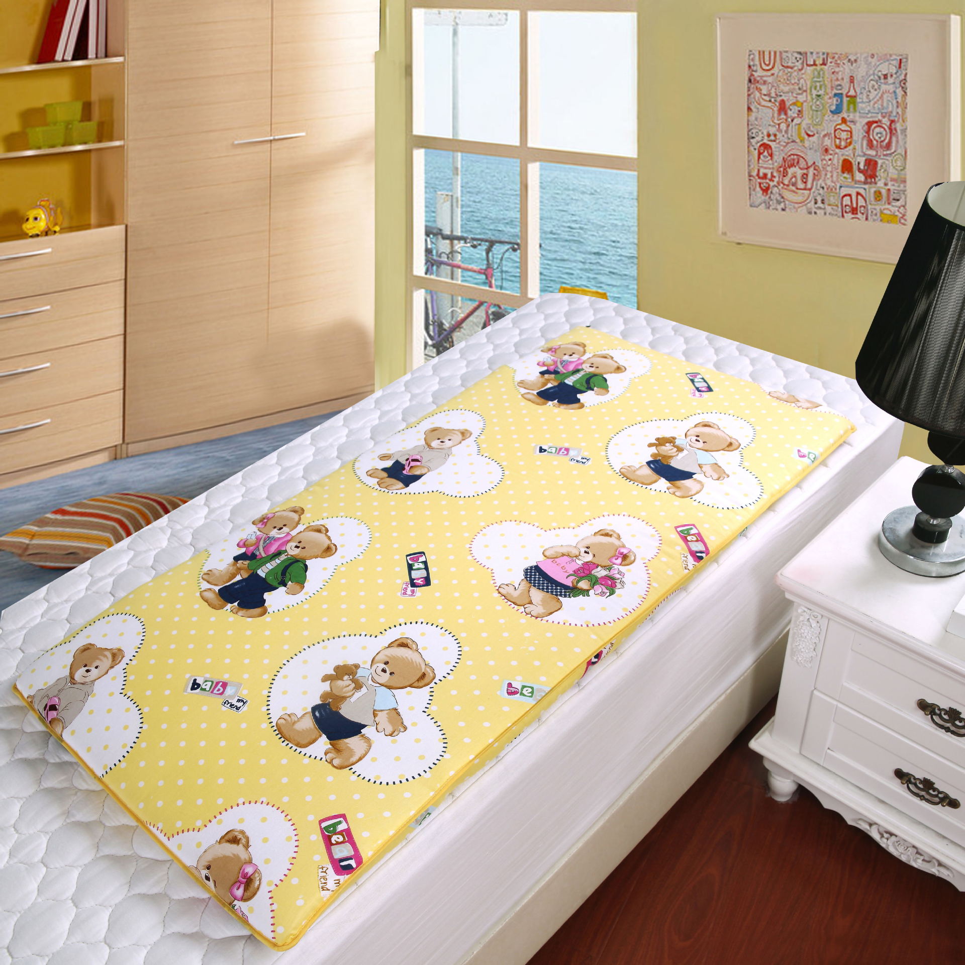 床垫、席梦思-婴儿床垫 全棉活套可脱洗 宝宝床