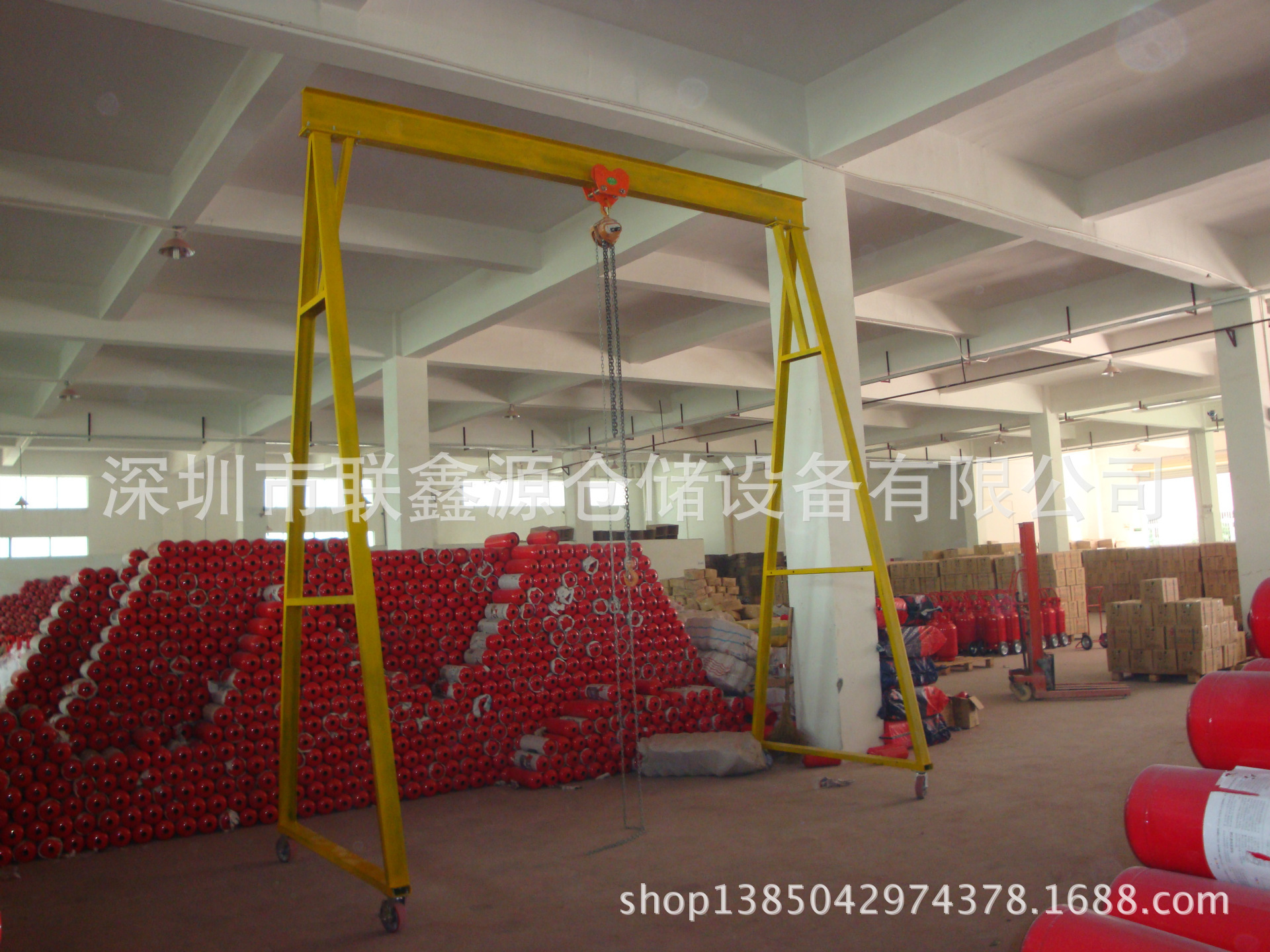 供应深圳厂家可定制各种尺寸移动式龙门吊架 简易龙门架
