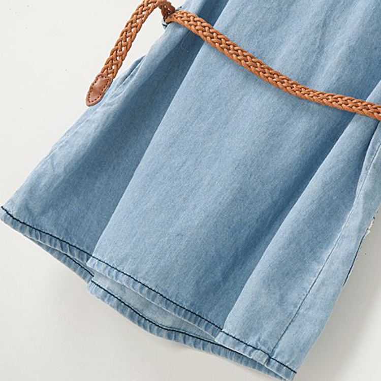 【速卖通货源 ZARA官网同步<em>女童马甲牛仔裙</em> 