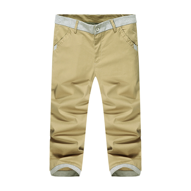 <em>7分马裤男</em>夏季2014新七分裤男韩版潮纯棉中裤