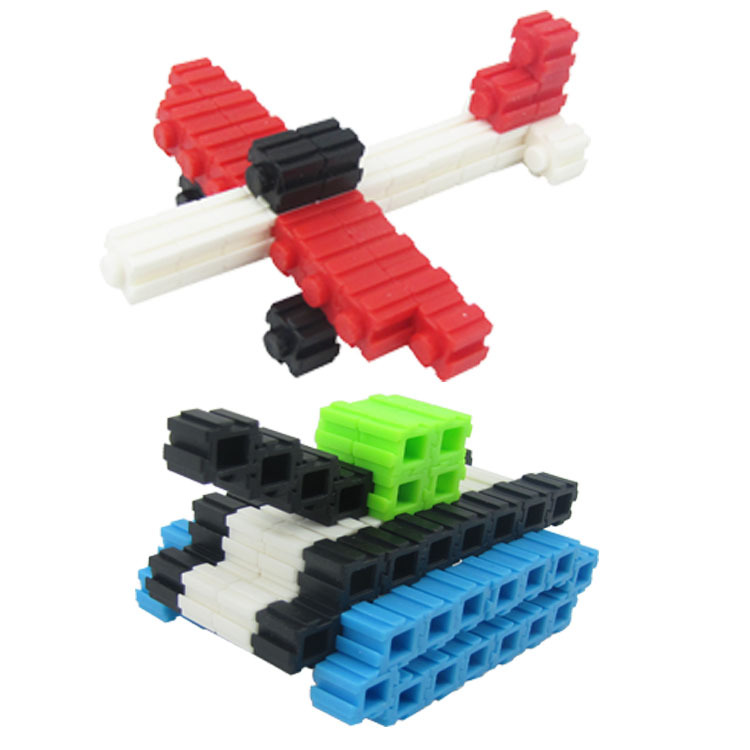 儿童益智启蒙玩具 百变拼装积木塑料(170粒)多种拼法百变积木