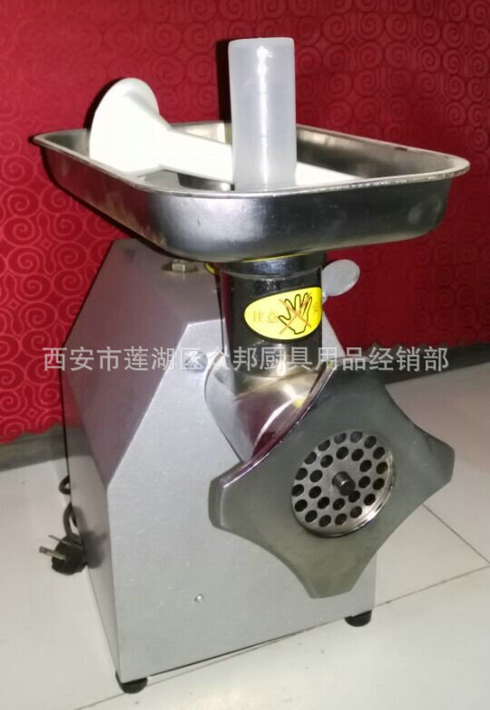批发销售旺邦牌商用 大功率台式12型绞肉机肉制品加工设备