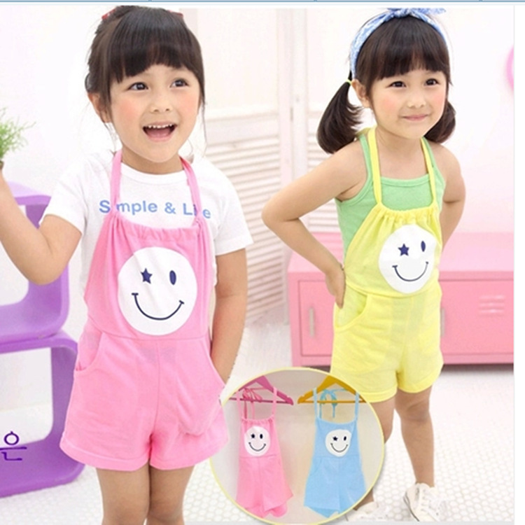 0577潮流童装批发2014新款<em>儿童</em>糖果色<em>短裤</em>笑