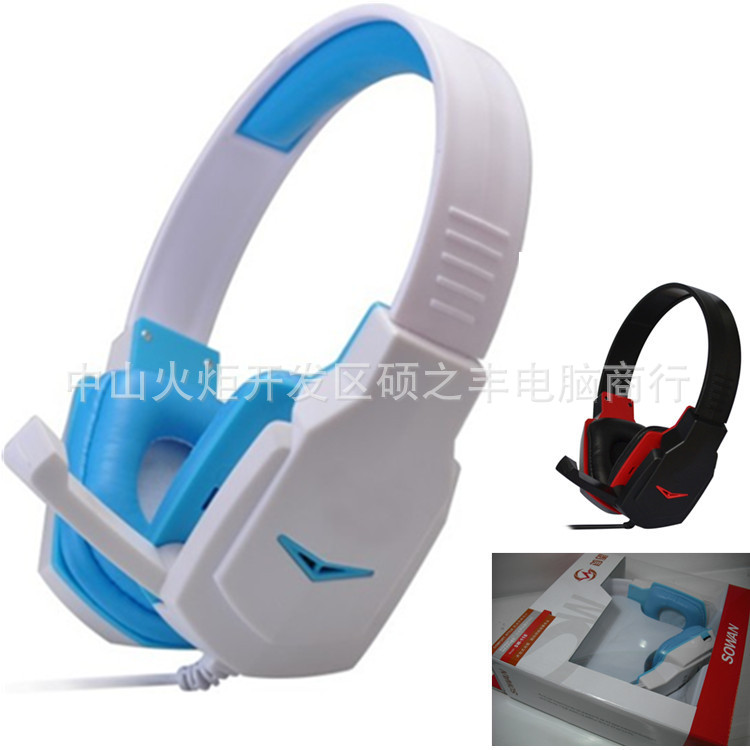 性价比极高 电脑大头戴式耳机SW-118\/119时尚
